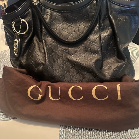 Gucci Guccissima Large Sukey Tote Bag Black - Picture 2 of 5